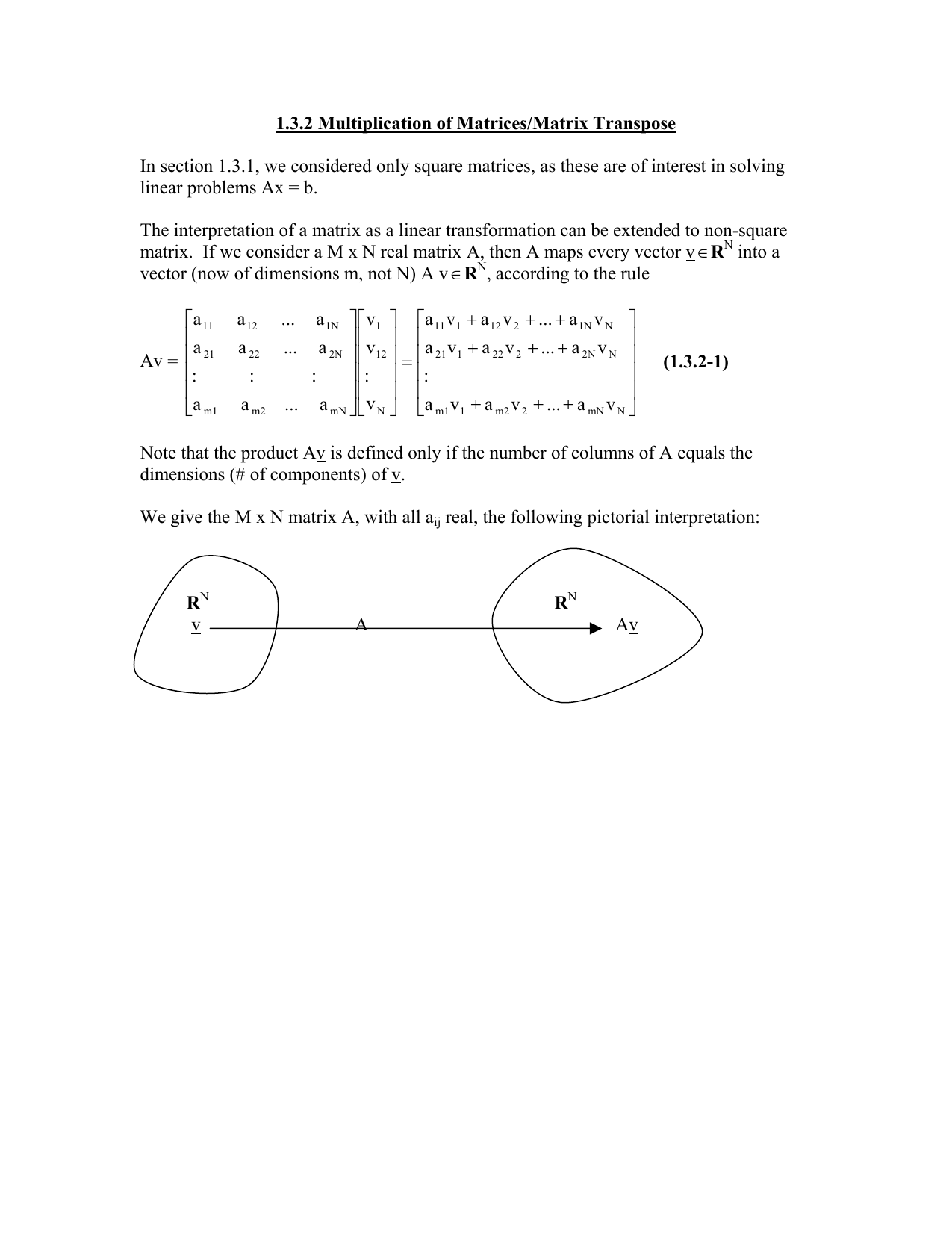 1 3 2 Multiplication Of Matrices Matrix Transpose Linear Problems Ax B
