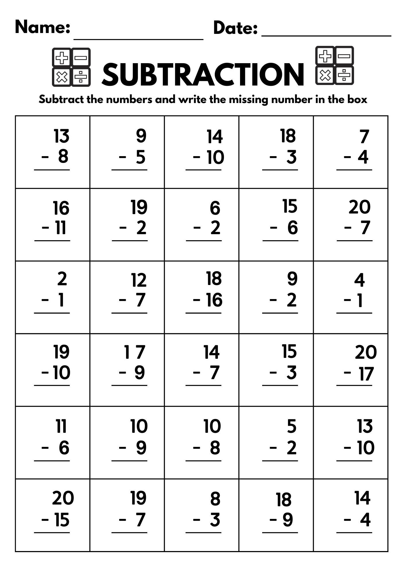 2 Digit Subtraction With Regrouping Number Math Worksheets For Grade 1 2 3 Made By Teachers