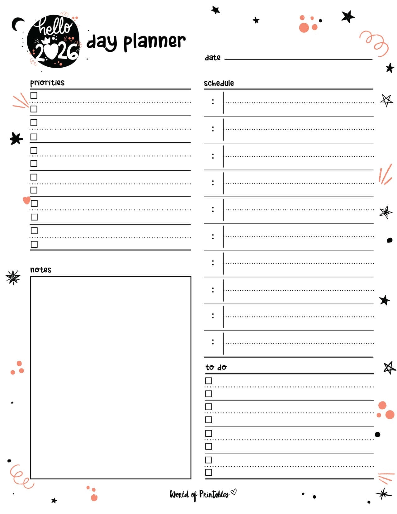 108 Cute Planner Pages To Print For Free World Of Printables