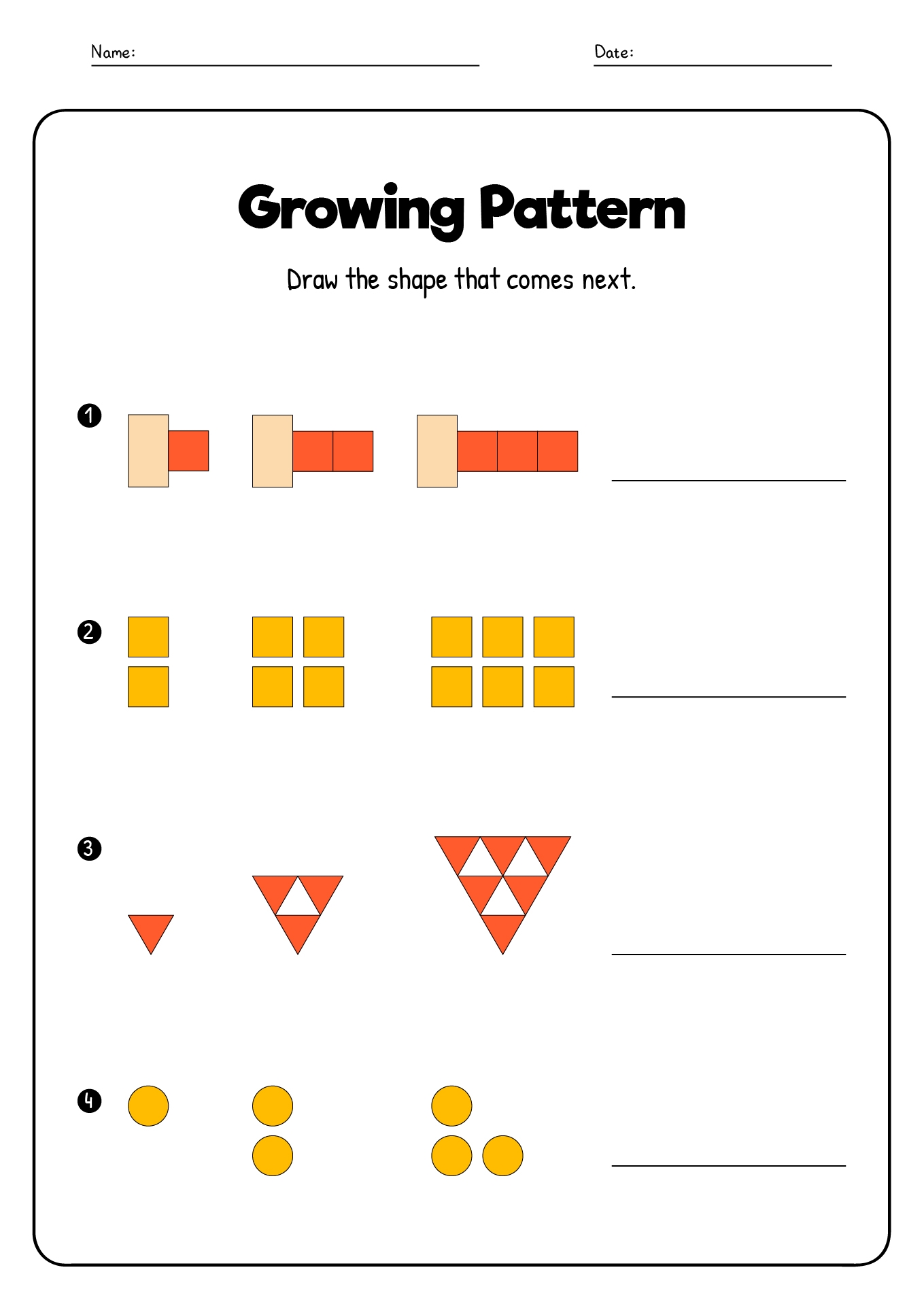 14 First Grade Pattern Worksheets Free PDF At Worksheeto