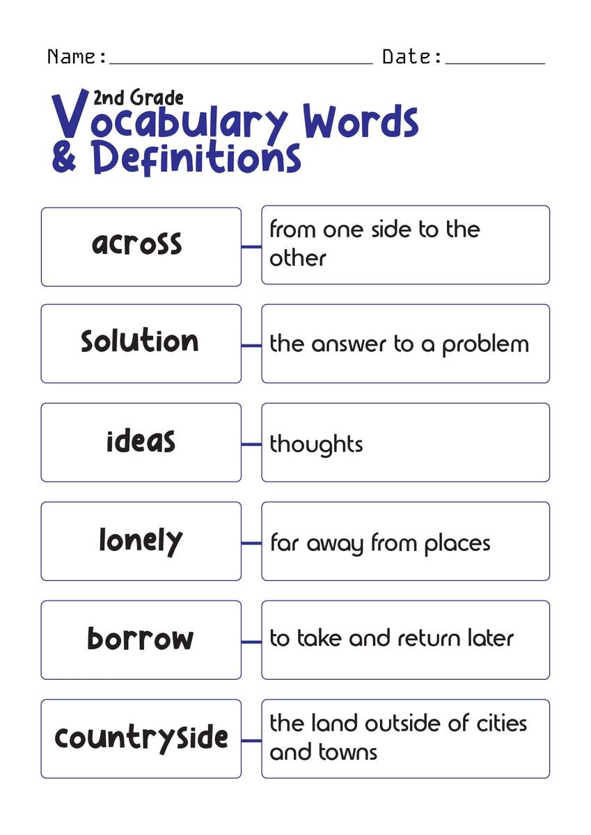 14 Matching Definitions To Words Worksheets Free PDF At Worksheeto 14 Matching Definitions To Words Worksheets Free PDF At Worksheeto
