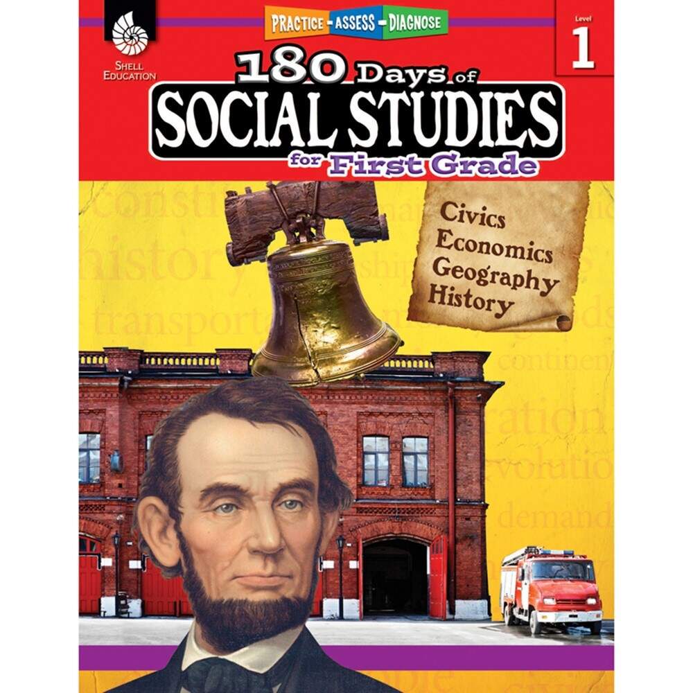 180 Days Of Social Studies For First Grade SEP51393 Shell Education Activities