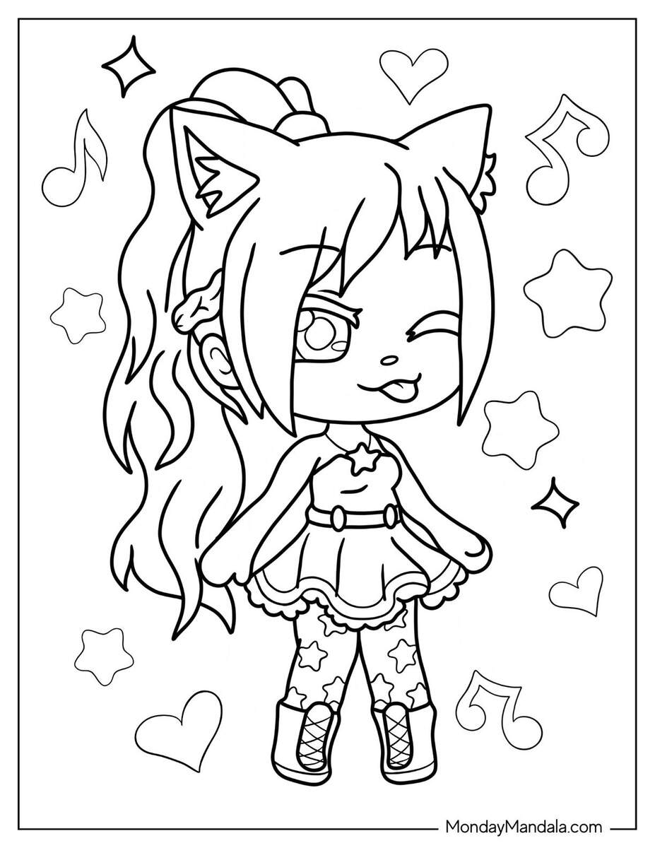20 Gacha Life Coloring Pages Free PDF Printables 20 Gacha Life Coloring Pages Free PDF Printables