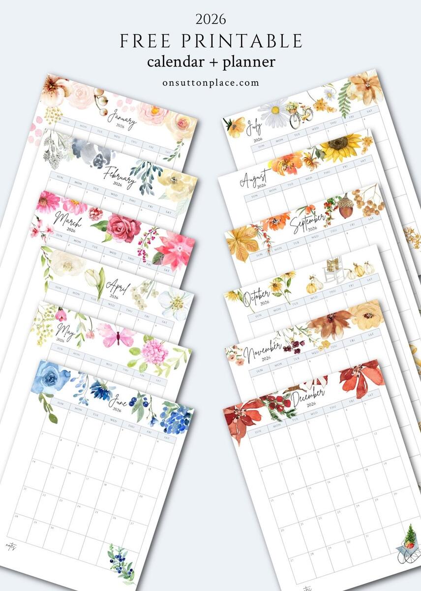 2026 Free Printable Calendar With Planner Pages On Sutton Place 2026 Free Printable Calendar With Planner Pages On Sutton Place