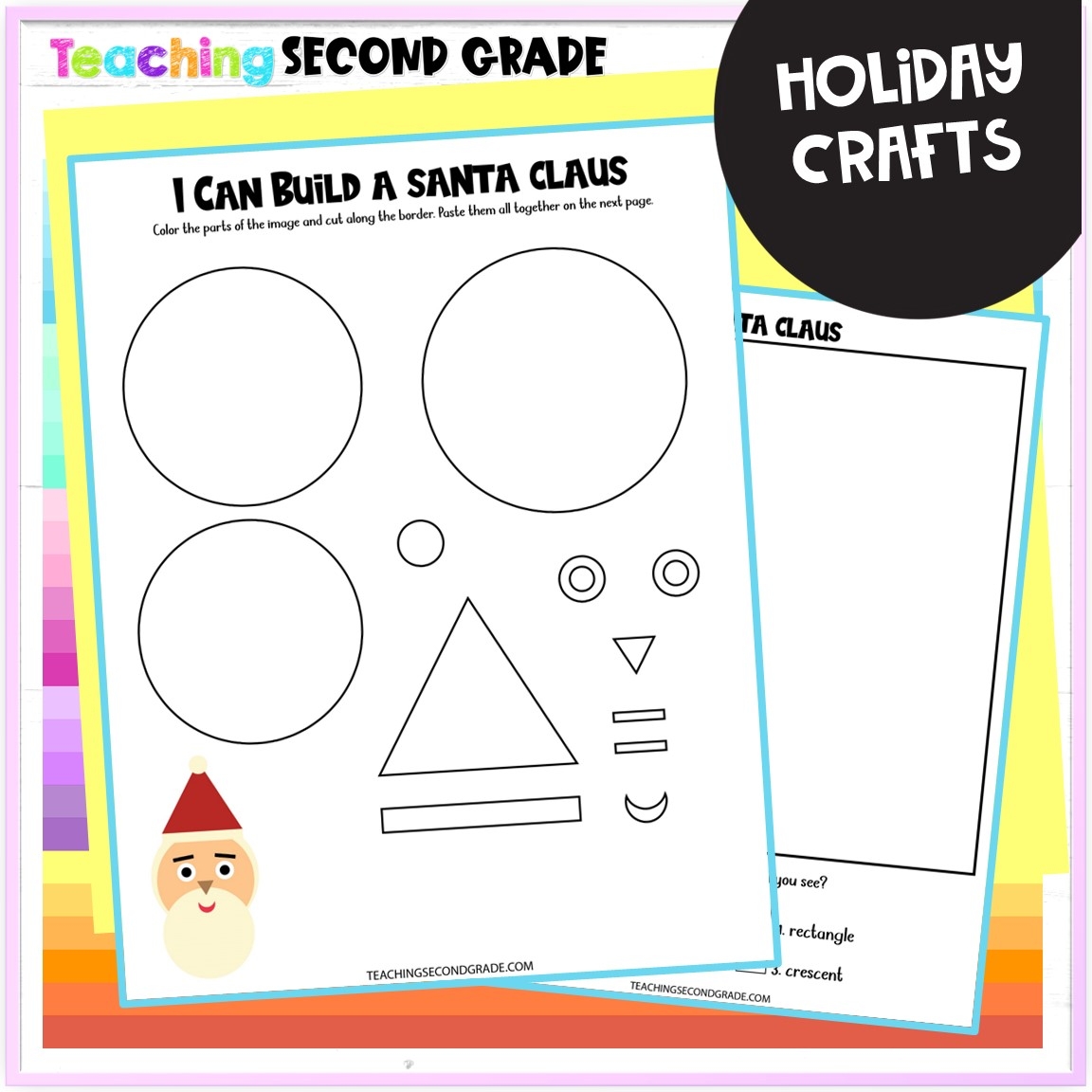 2D Shapes Holiday Crafts Cut And Paste No Prep Template 8 Crafts Included Teaching Ideas Made Easy 2D Shapes Holiday Crafts Cut And Paste No Prep Template 8 Crafts Included Teaching Ideas Made Easy