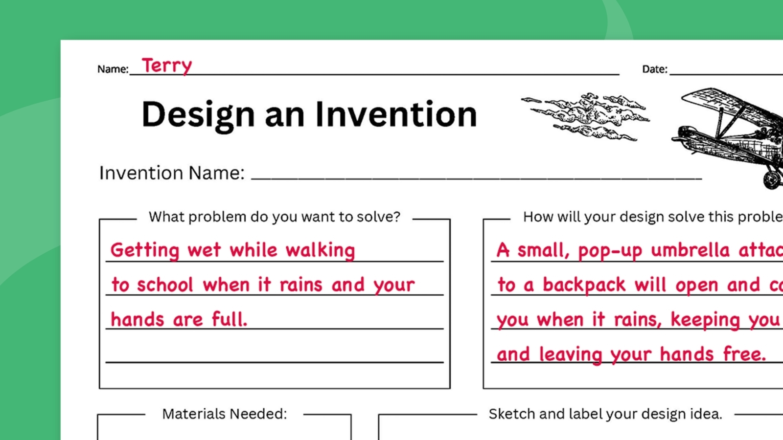 40 Invention Ideas For Kids With Free Design Worksheet