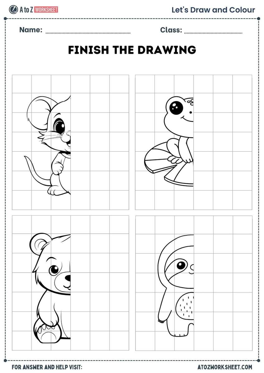 50 Free Nursery Drawing Worksheets A To Z Worksheet