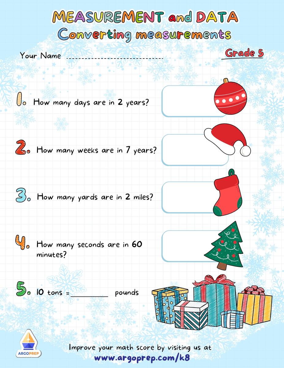 5th Grade Converting Inches Feet Yards And Miles Solving Conversion Word Problems Worksheets For Free ArgoPrep Class 4 Maths Length Word Problems Worksheet Free PDF