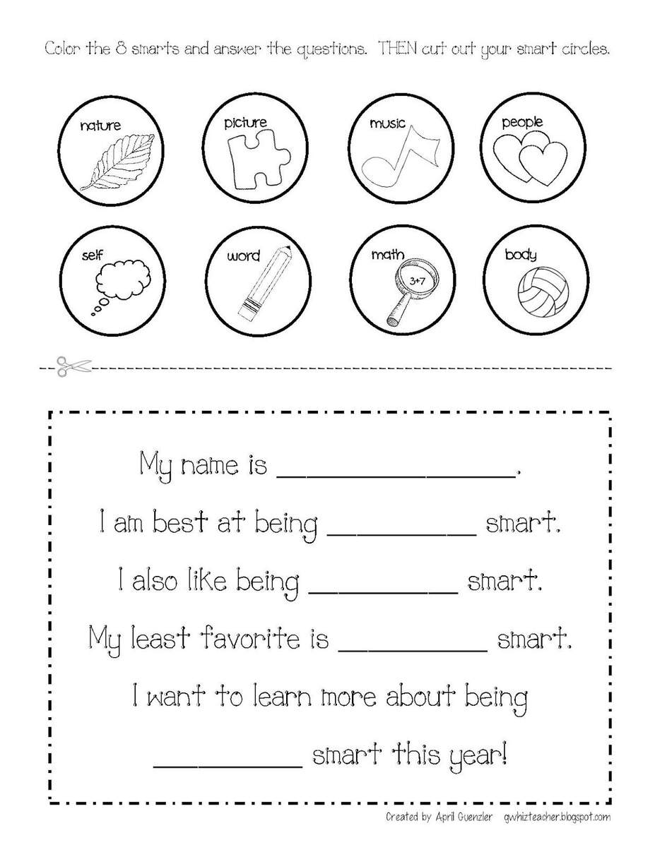 7 Worksheet Ideas To Save Today Multiple Intelligences Multiple Intelligence Teaching And More