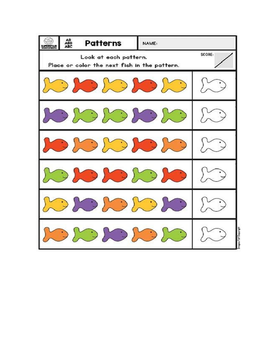 AB Patterns Sequence Worksheets For Kindergarten Students Studocu Free Repeating Patterns Worksheets Worksheets Get Worksheet