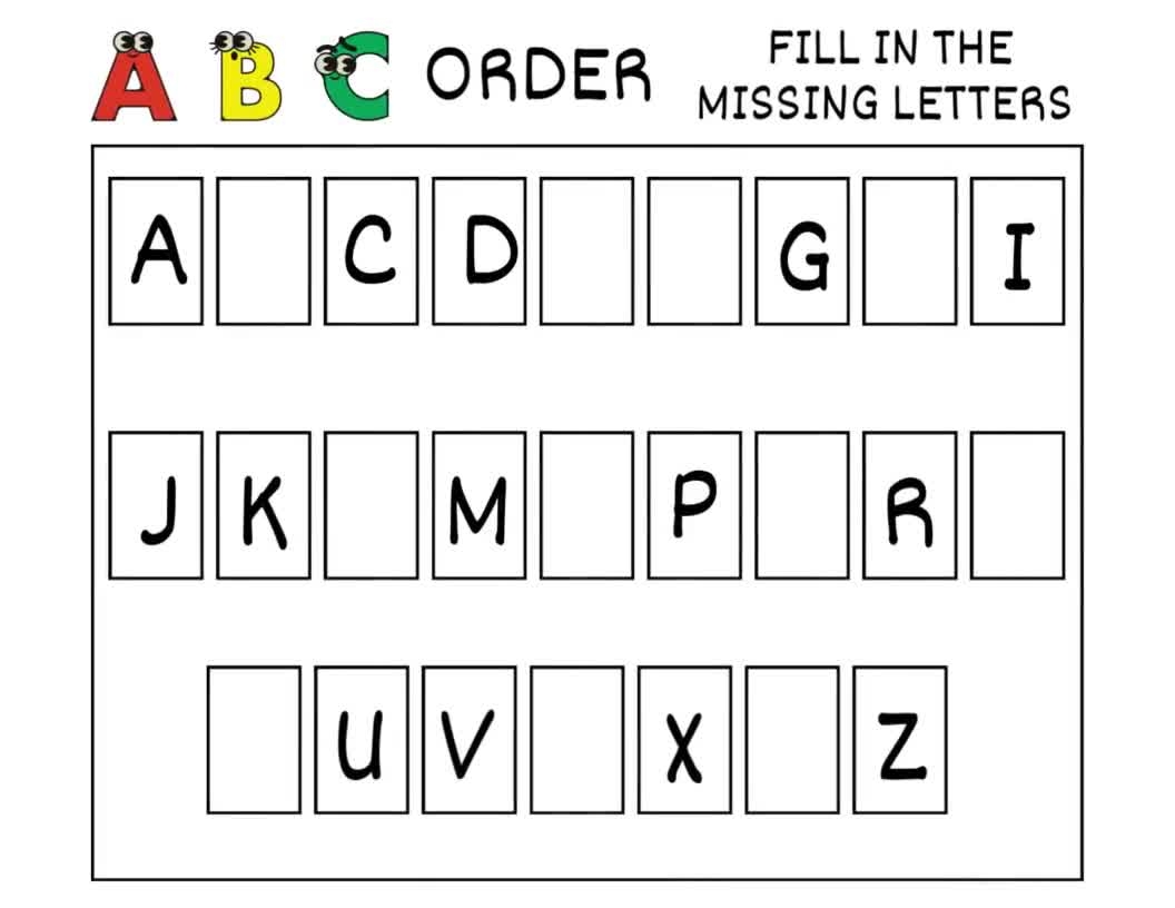 ABC Order ABC Fill In Montessori Printable Homeschool Printable Alphabet Trace Upper Case And Lower Case Letters School Printable Etsy Alphabet Worksheet Printing Practice Fill In The Letter Etsy