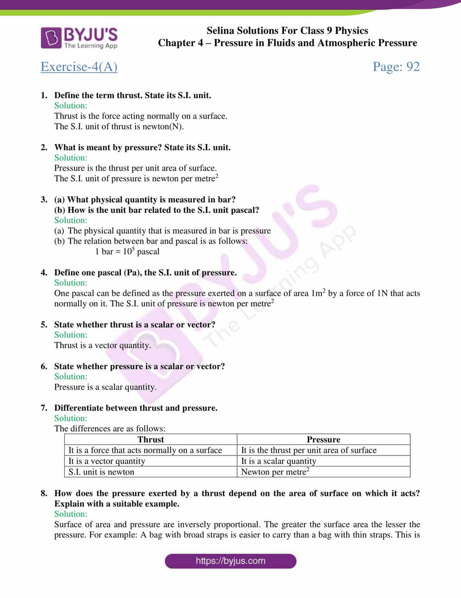 Access Answers Of Physics Selina Class 9 Chapter 4 Pressure In Fluids And Atmospheric Pressure NCERT Solutions For Class 12 Physics Chapter 4 Moving Charges And Magnetism
