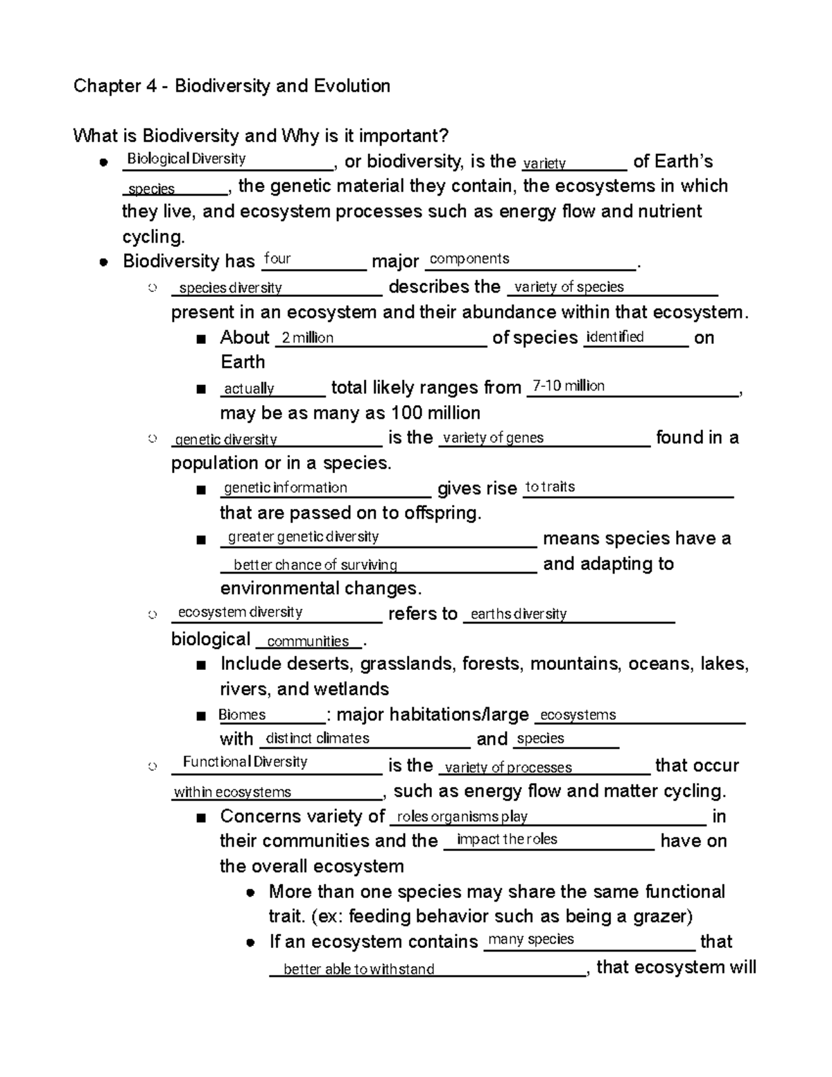 Active Reading Worksheet Freshwater Ecosystems Key Concepts Studocu