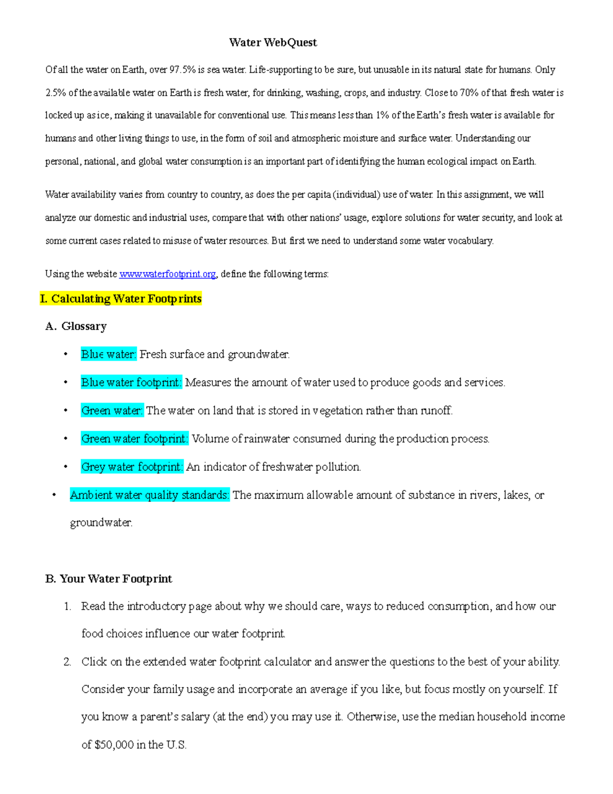 Active Reading Worksheet Freshwater Ecosystems Key Concepts Studocu
