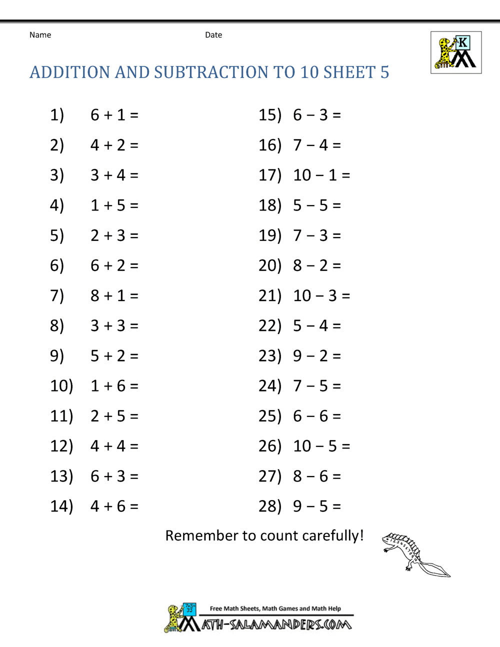 Addition And Subtraction Worksheets For Kindergarten Math Worksheet For Kids Addition And Subtraction Space Black And White Mathematic Activity Page Stock Vector Image Art Alamy