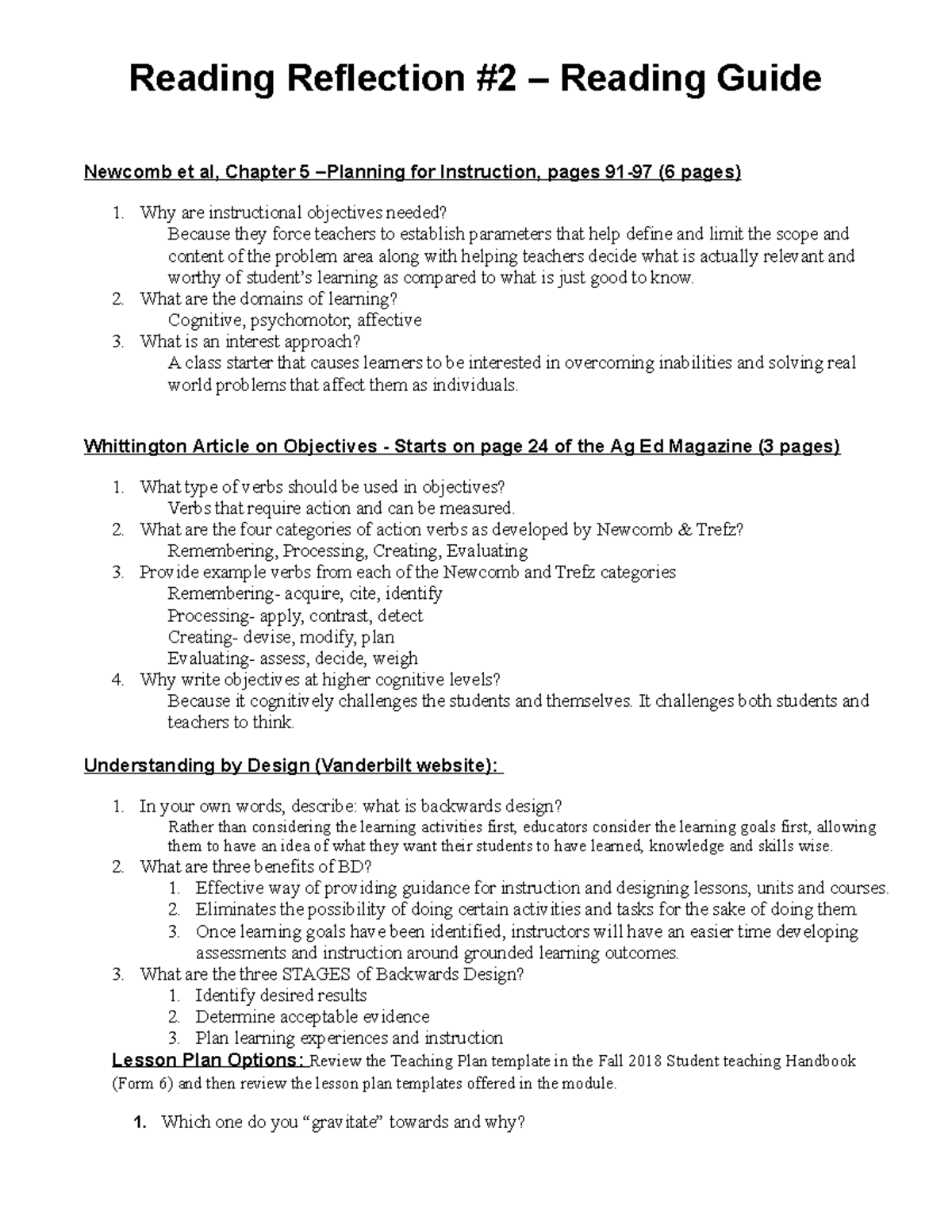AgEds 402 Classroom Management Plan Strategies Expectations Studocu