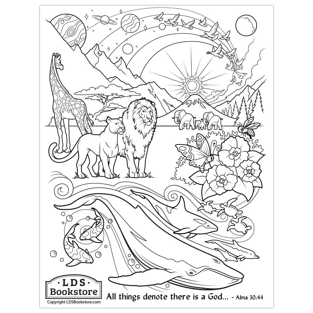 All Things Denote There Is A God Coloring Page Printable