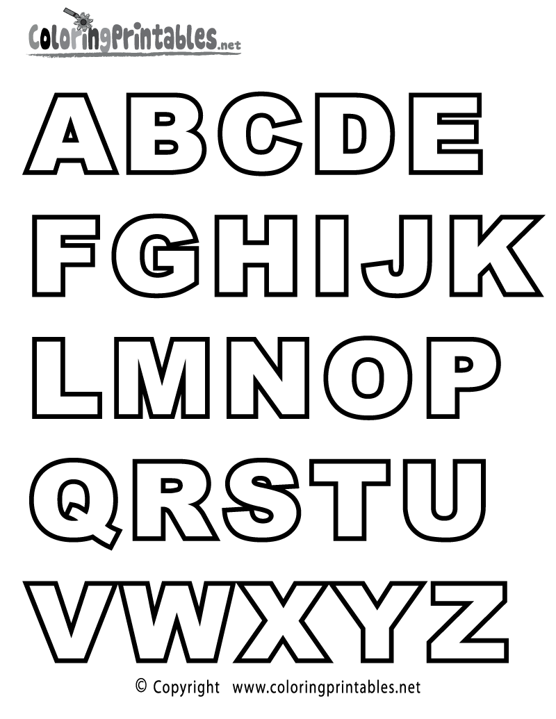 Fun And Easy To Print ABC Coloring Pages For Preschoolers Kindergartners Tulamama