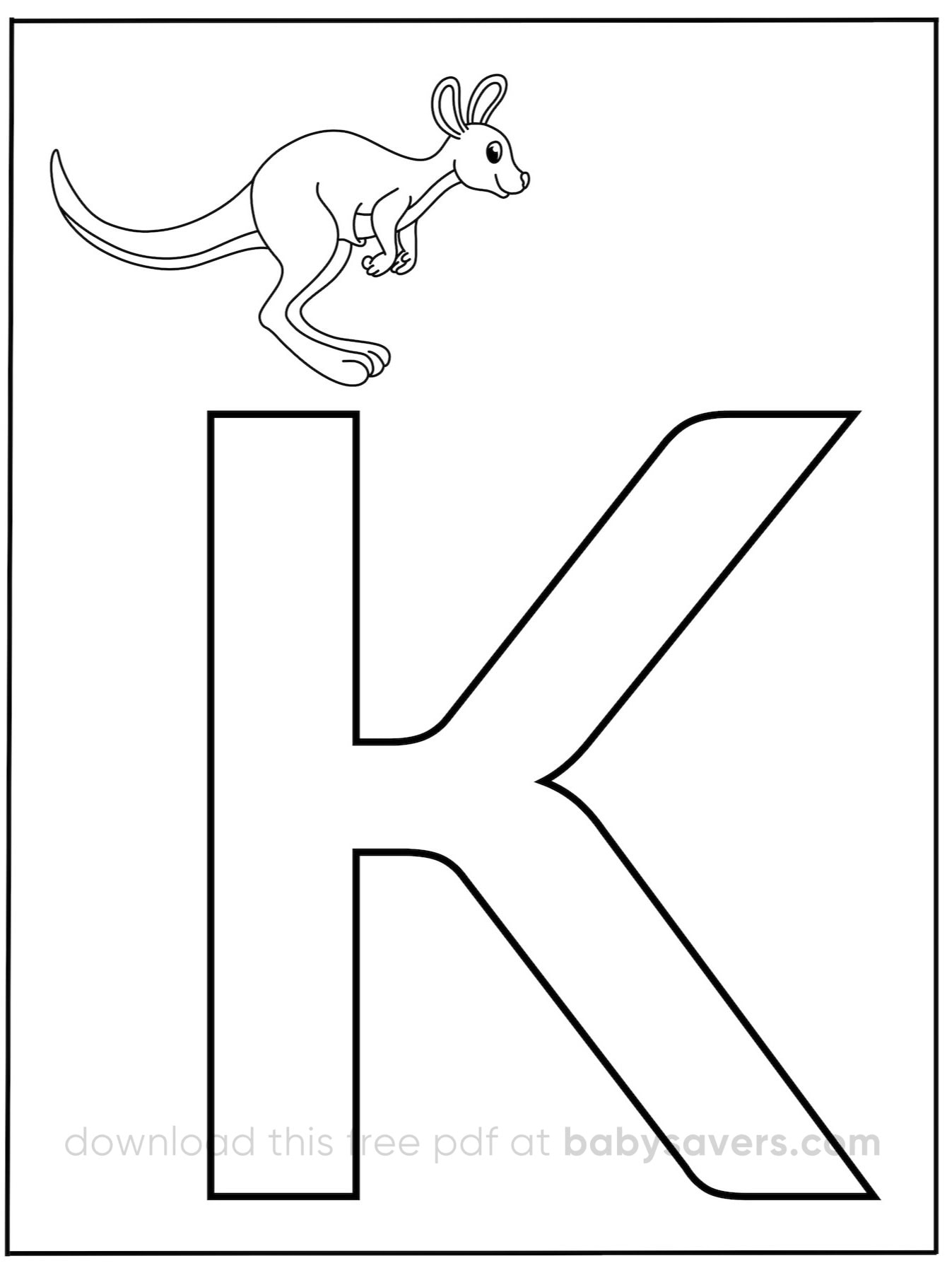 Alphabet Coloring Pages 26 Free Printables For Learning Letters Free Printable Letter K Worksheets Begin Learning
