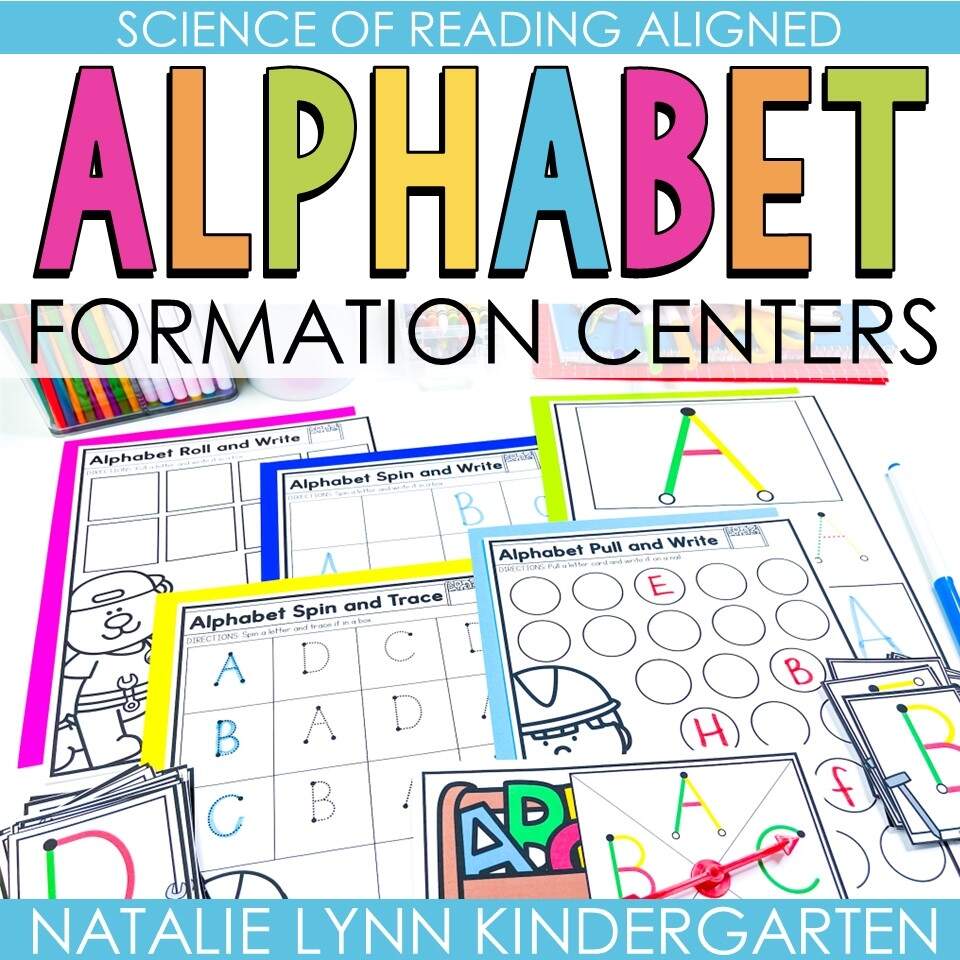Alphabet Letter Formation Handwriting Centers Science Of Reading Literacy Center Alphabet Letter Formation Handwriting Centers Science Of Reading Literacy Center