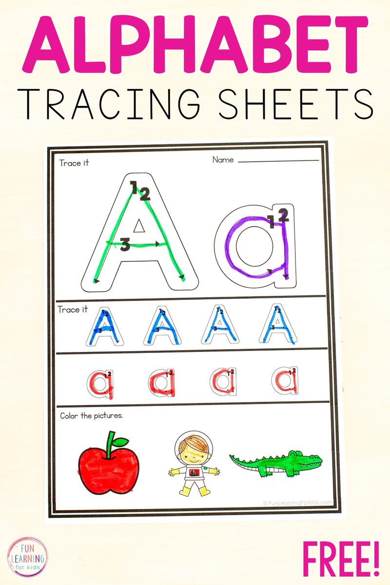 Alphabet Worksheets Handwriting Practice Writing Letters Tracing Made By Teachers