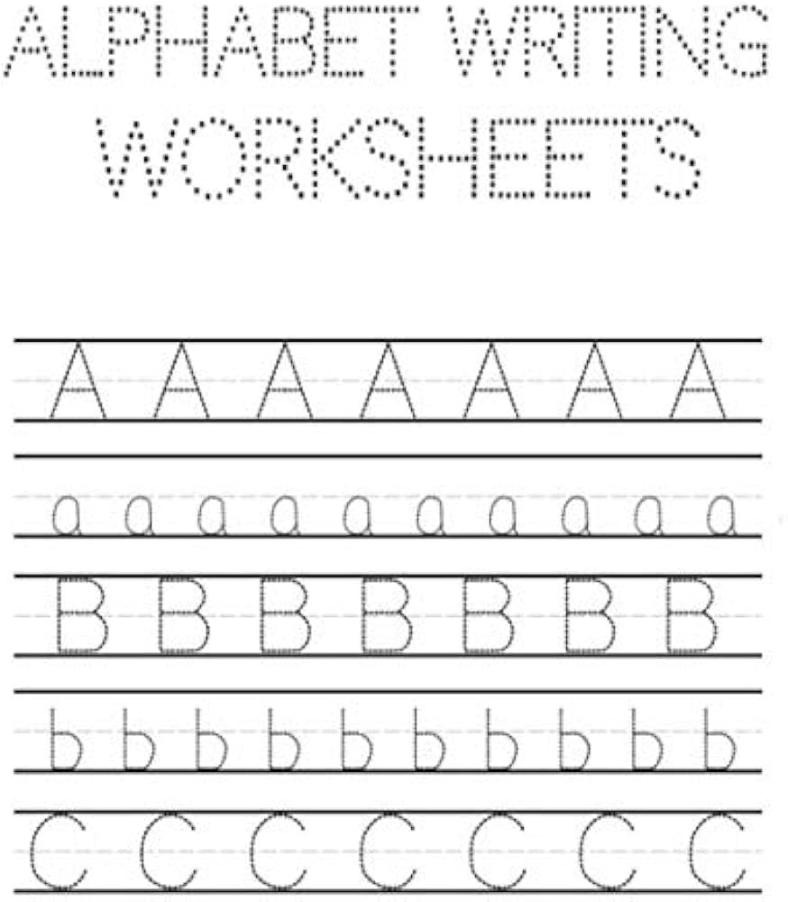 Amazon Alphabet Writing Worksheets ABC Writing Practice Books For Preschool Alphabet Writing Practice A To Z Tracing Worksheets 9798636383376 Learning Lina Worksheets Books Complete The Alphabet Worksheet Free Printable Doozy Moo
