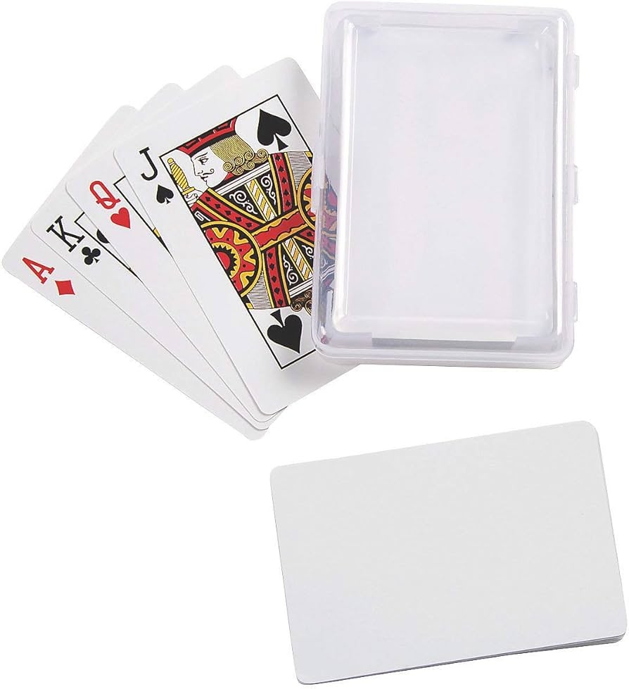 Amazon Do It Yourself Blank Playing Cards W Plastic Box Crafts For Kids And Fun Home Activities Arts Crafts Sewing