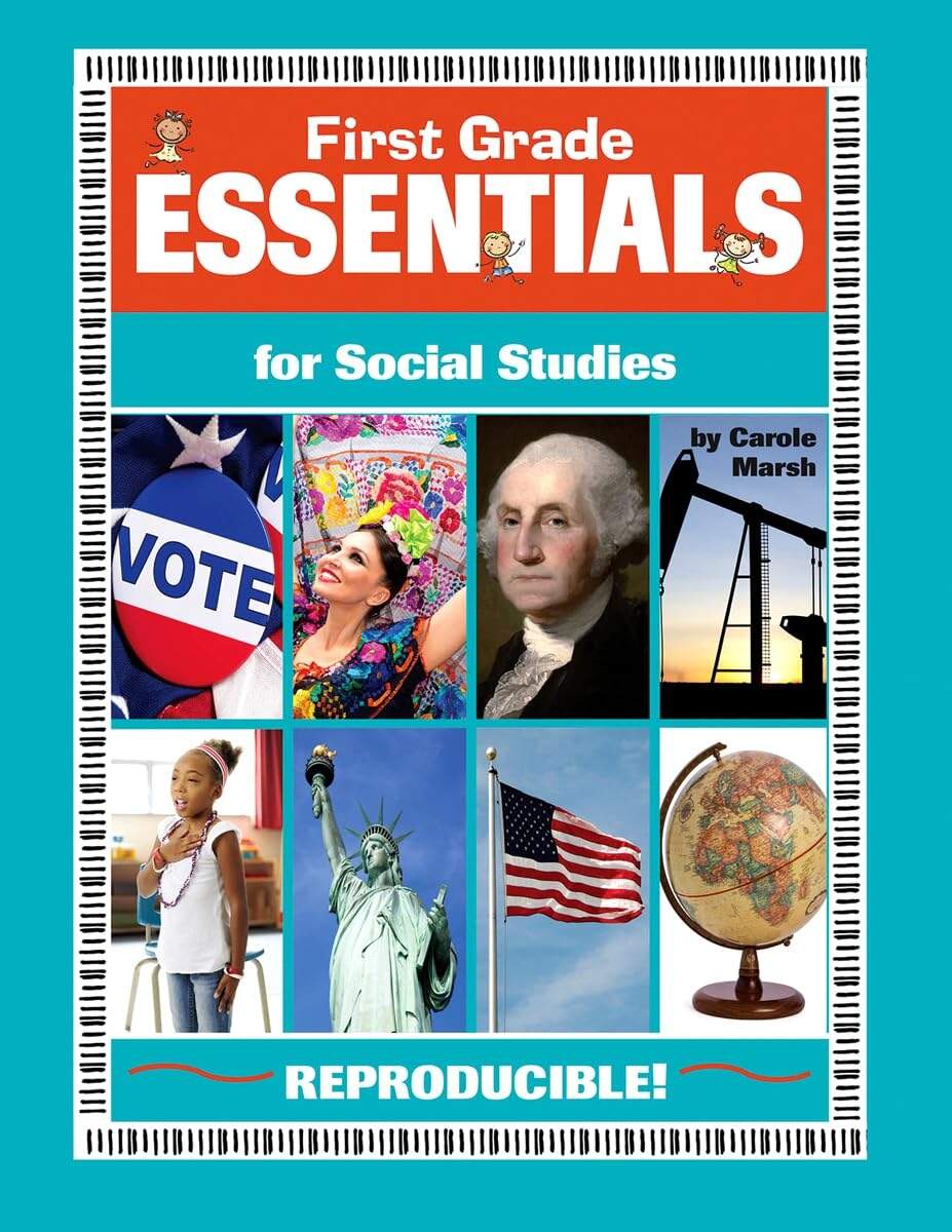 Amazon Gallopade First Grade Essentials For Social Studies Reproducible Book Carole Marsh Office Products