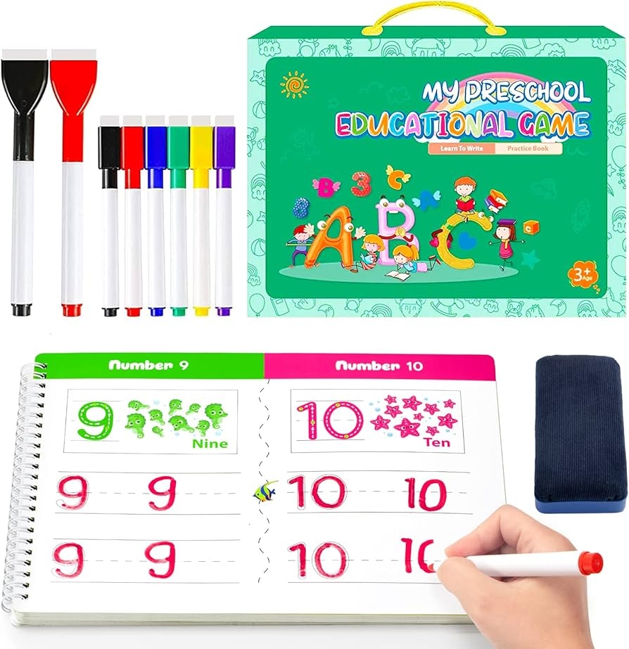 Write On Wipe Off Let S Trace Dry Erase Letter Tracing Workbook For Kids Wipe Clean Activity Book With Marker Highlights Learning 9781629798448 Amazon Books