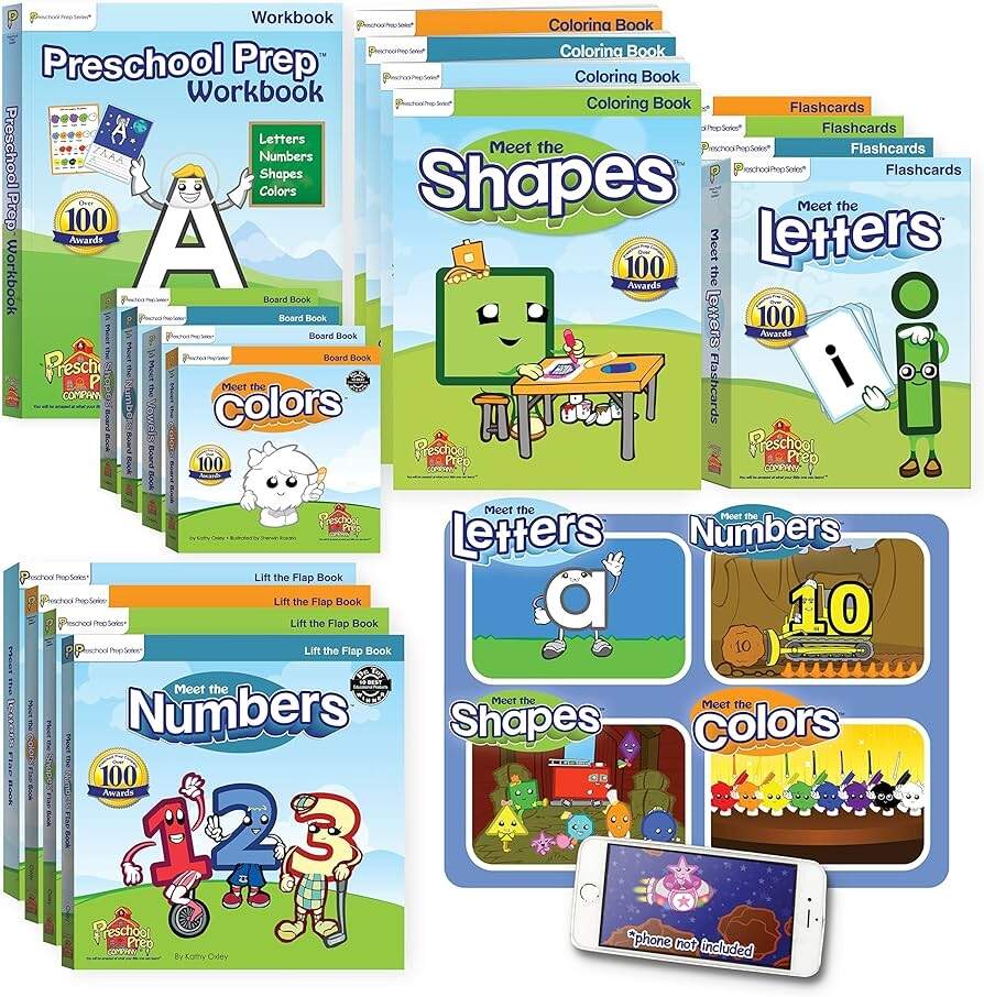 Amazon Preschool Prep Pack Meet The Letters Numbers Shapes Colors Big Set Bundle With Flashcards Coloring Board Flap Books Basic Skills Workbook Video Downloads Kathy Oxley Office Amazon Preschool Prep Pack Meet The Letters Numbers Shapes Colors Big Set Bundle With Flashcards Coloring Board Flap Books Basic Skills Workbook Video Downloads Kathy Oxley Office