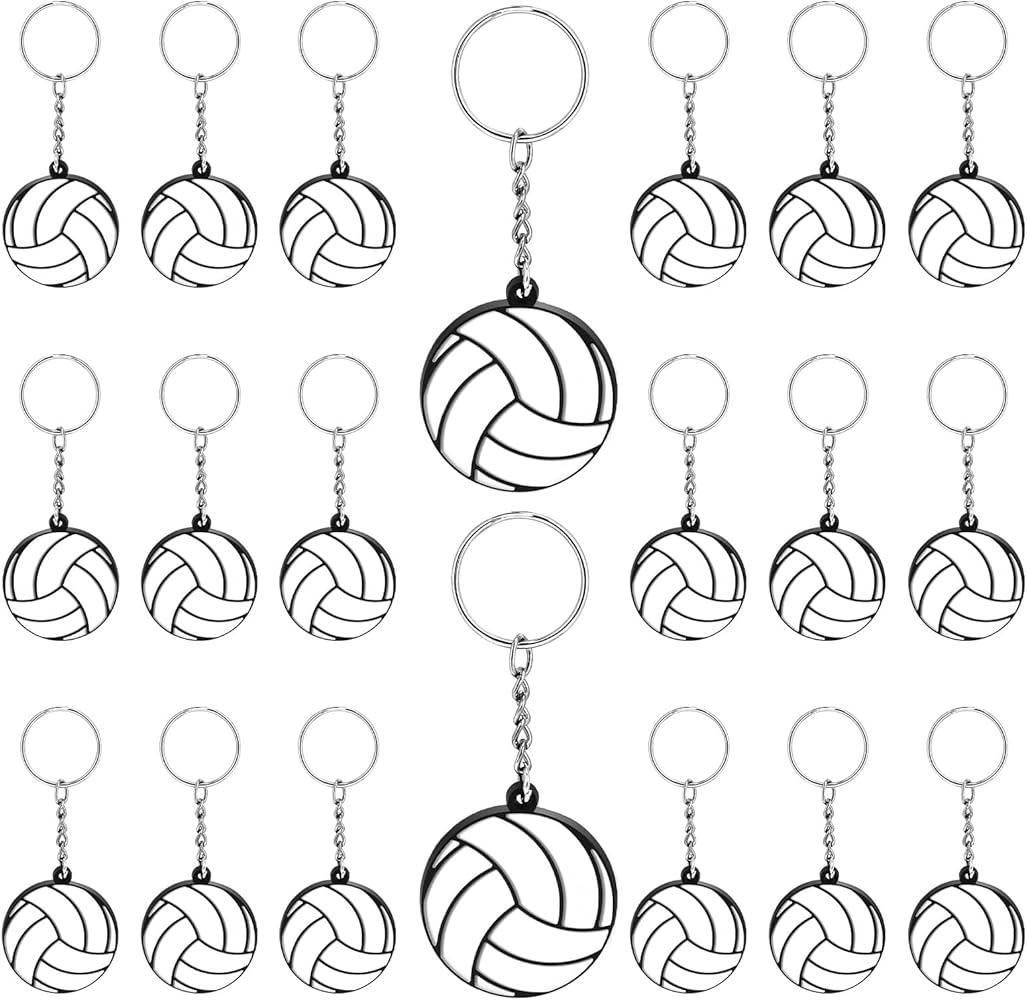 Amazon Xthrotsenk 20 Pack Sports Ball Keychains Volleyball Team Gifts Cute Keychains For School Sports Reward Party Favors Home Kitchen