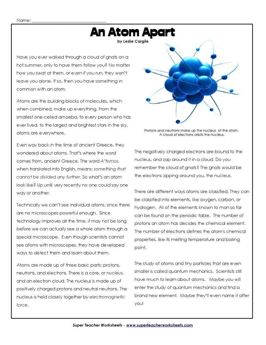 An Atom Apart By AFS Mezikulturn Programy O P S Issuu Worksheets Library Atoms Worksheet On Atomic Structure And Properties Studocu