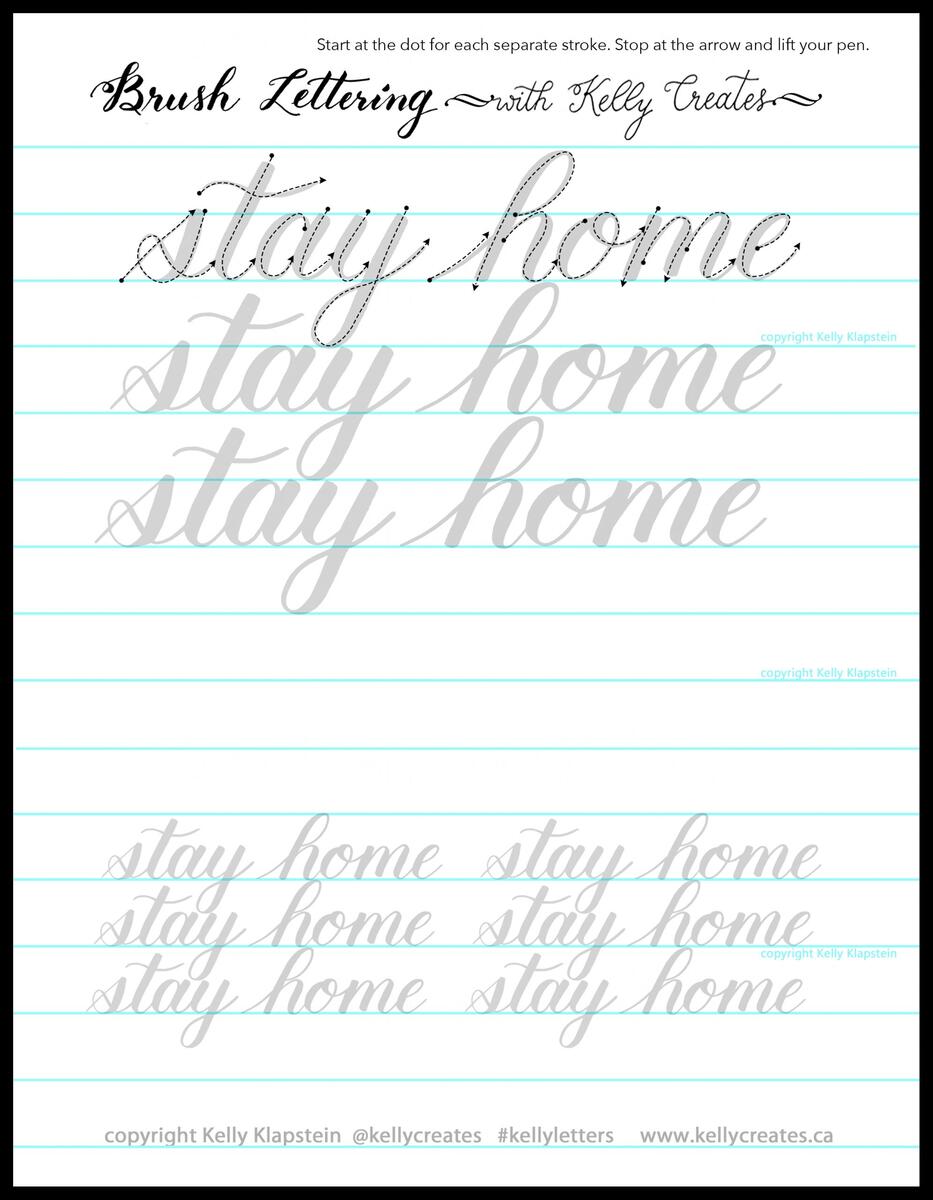 April Newsletter Stay Home Tracing Worksheet Kelly Creates