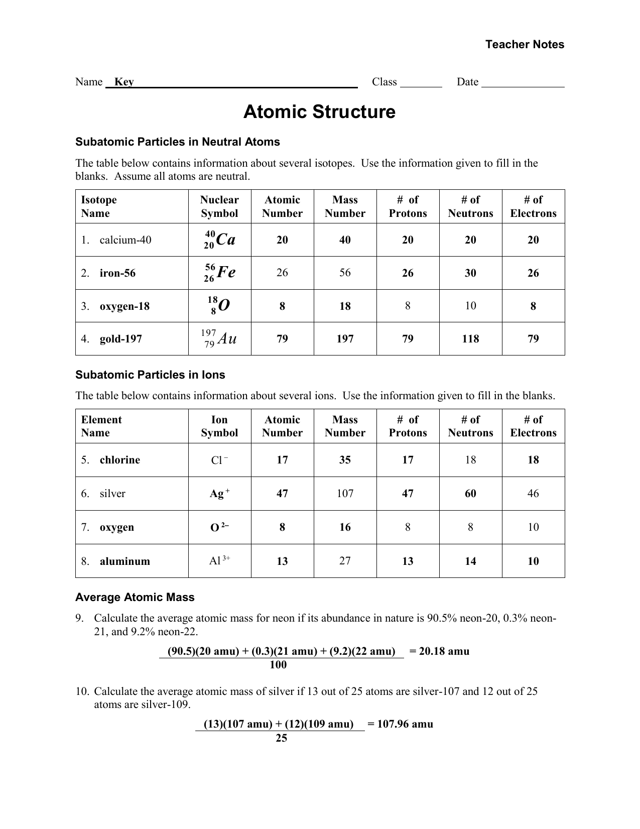 Atomic Structure Worksheet Protons Neutrons Electrons Basic Atomic Structure Worksheet Course Code WS Studocu