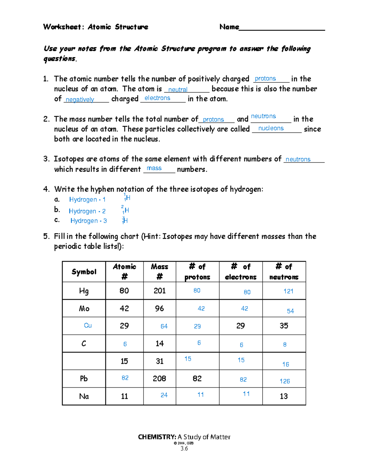 Atomic Structure Worksheet Science WKST Studocu Atomic Structure Worksheet Science WKST Studocu