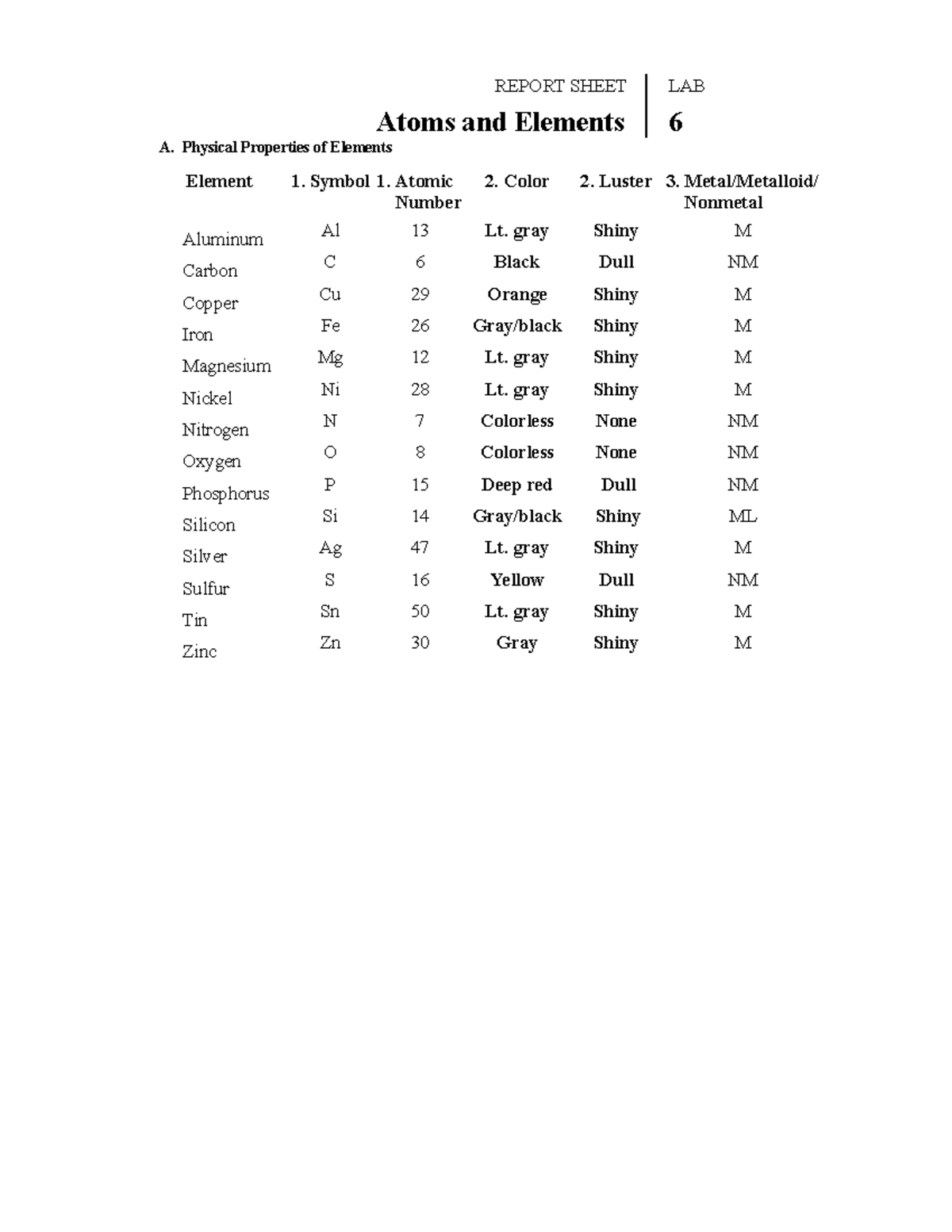 Answer Key