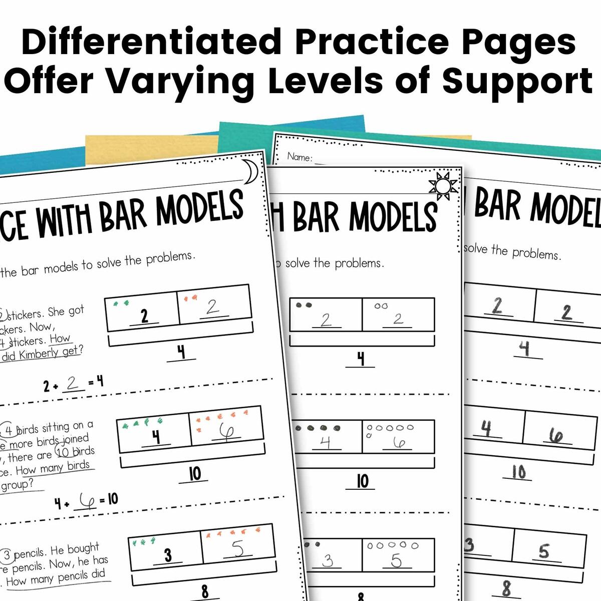 Bar Models For Math Addition Word Problems Differentiated Print Digital Made By Teachers The Bar Model How To Teach It And Use It In KS1 And KS2