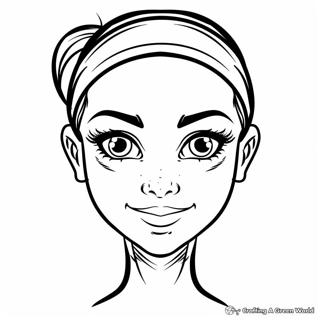 Blank Face Coloring Pages Free Printable Blank Face Coloring Page Easy Drawing Guides