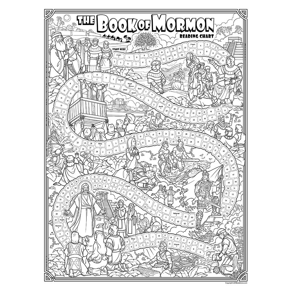 Blue Book Of Mormon Reading Chart Digital Download In LDS Resources Handouts On LDSBookstore
