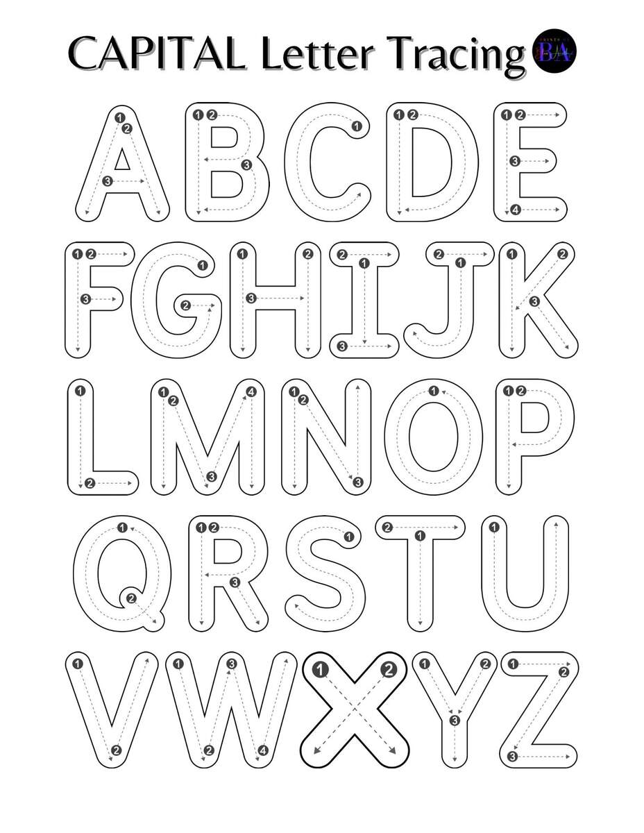 Capital Letter Tracing Worksheets Library Capital Letter Tracing Worksheets Library