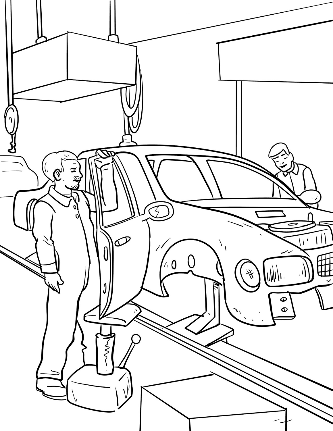 Mechanic Coloring Pages 14 Free Printable Sheets