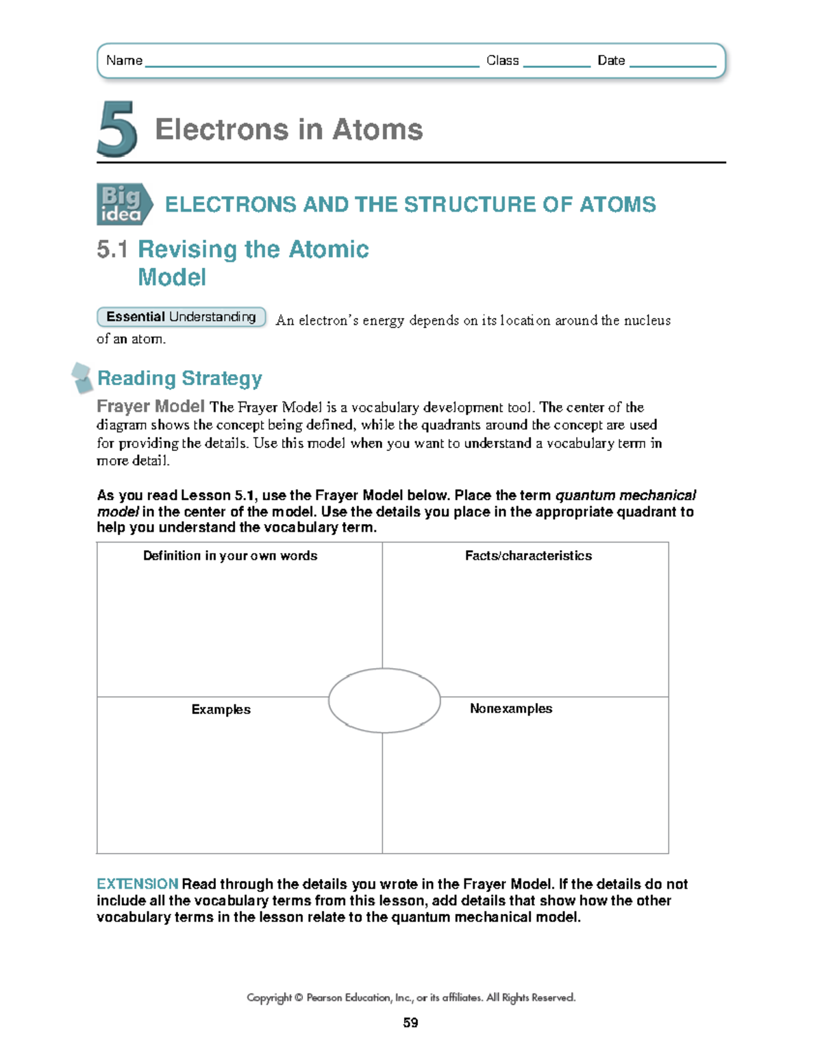 Carter Cape 5 1 Revising The Atomic Model Notes And Vocabulary Guide Studocu