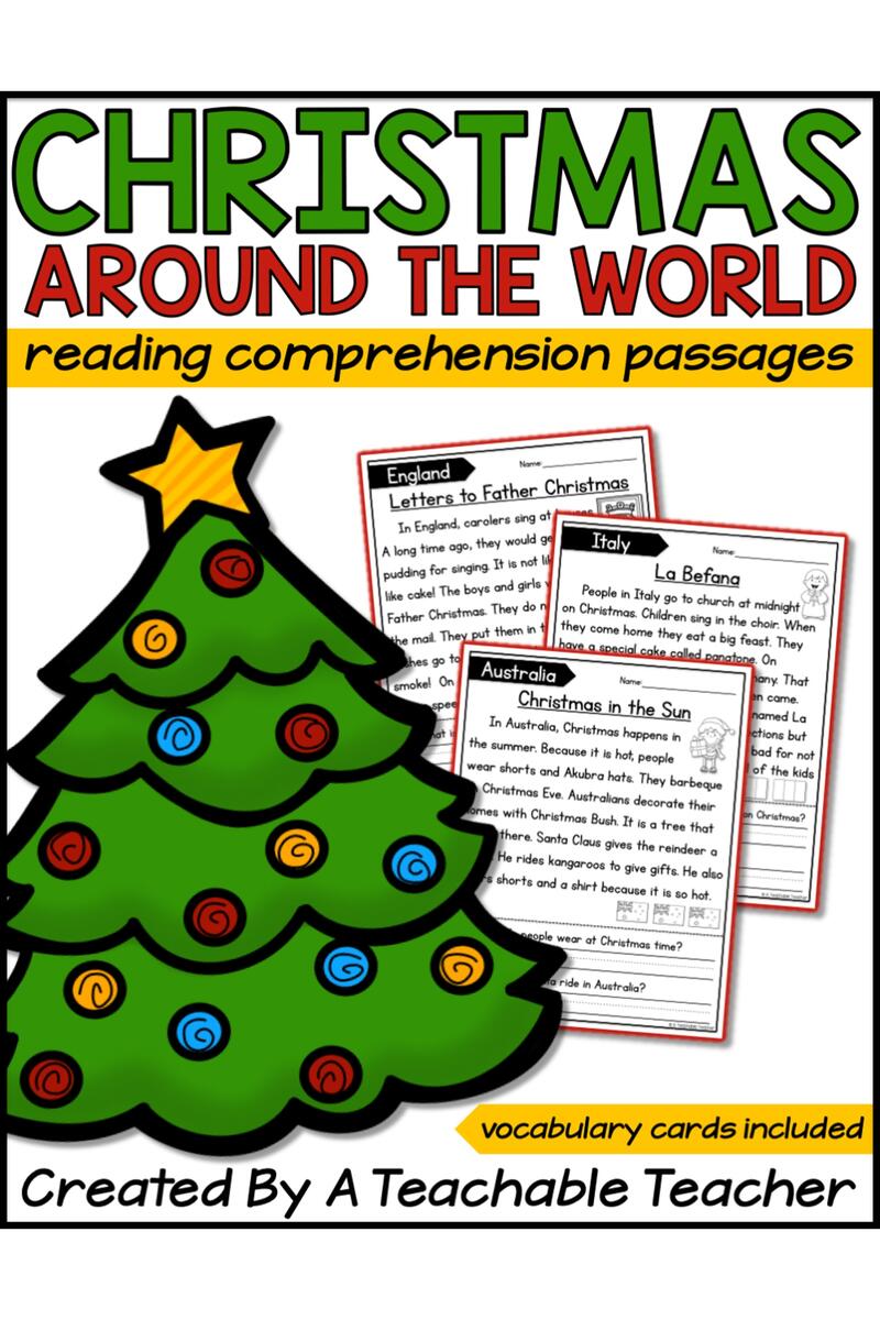 Christmas Holidays Around The World Reading Passages A Teachable Teacher Christmas Holidays Around The World Reading Passages A Teachable Teacher