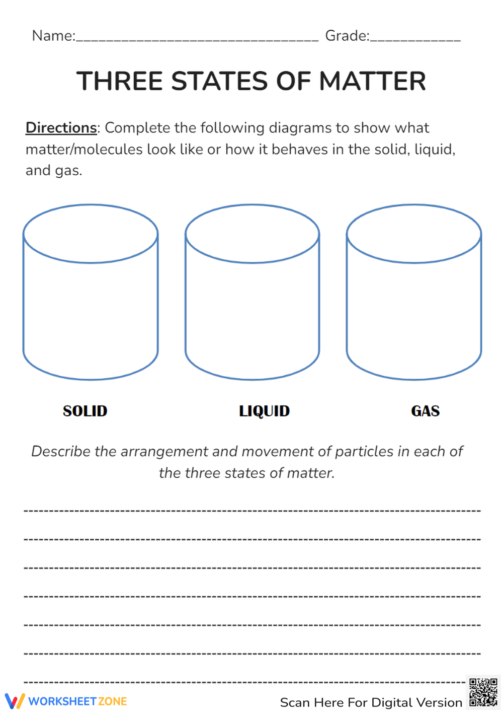 Classification Of Matter Solid Liquid Gas Worksheets Printable
