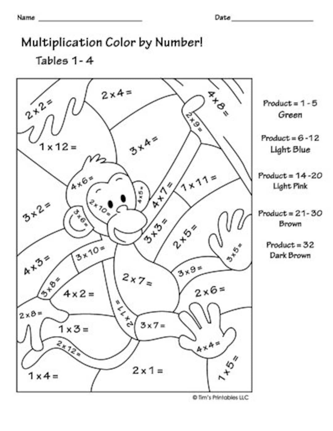 Math Coloring Pages Printable PDFs By K12mathworksheets