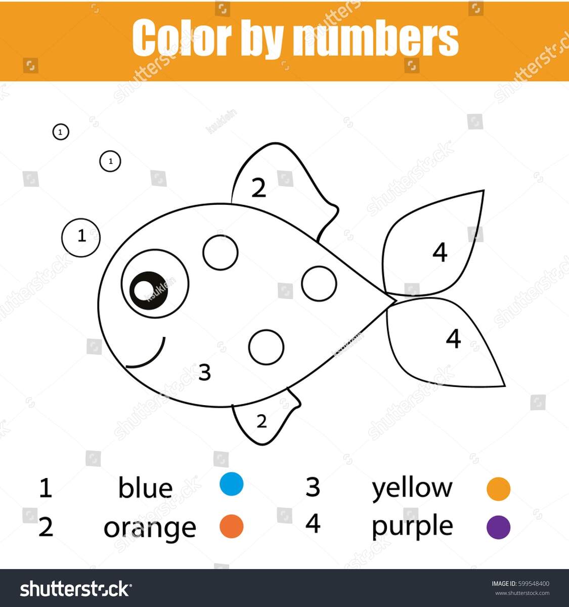 Coloring Page Fish Character Color By Stock Vector Royalty Free 599548400 Shutterstock Coloring Page Fish Character Color By Stock Vector Royalty Free 599548400 Shutterstock