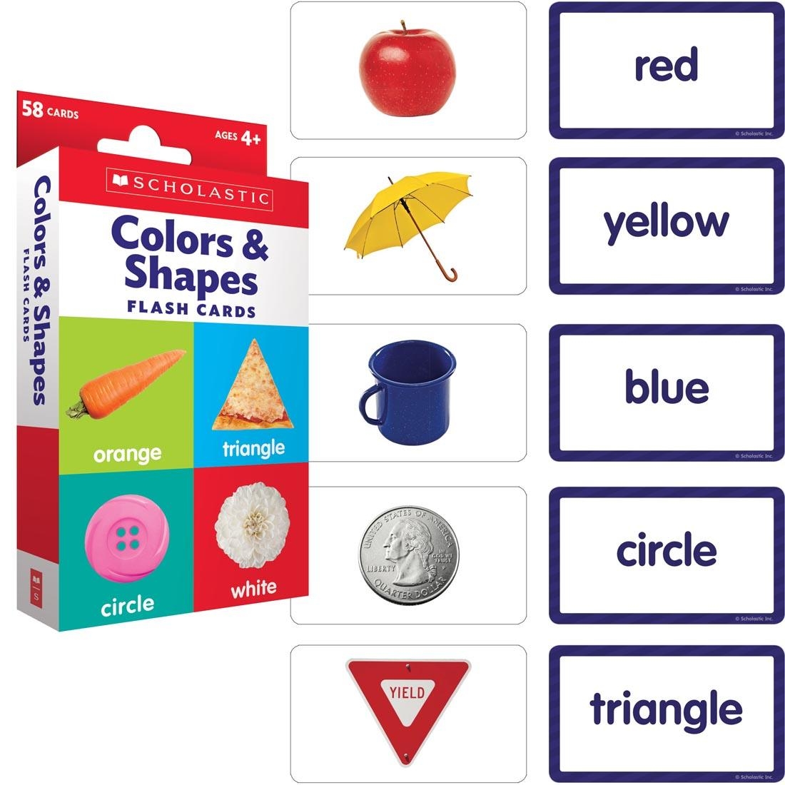 Colors Shapes Flash Cards By Scholastic Free Printable Shapes Flashcards Templates Canva