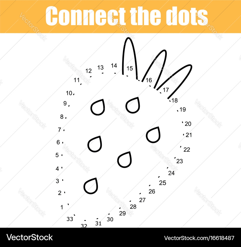 Connect The Dots By Numbers Children Educational Royalty Free Vector VectorStock Connect The Dots By Numbers Children Educational Royalty Free Vector VectorStock