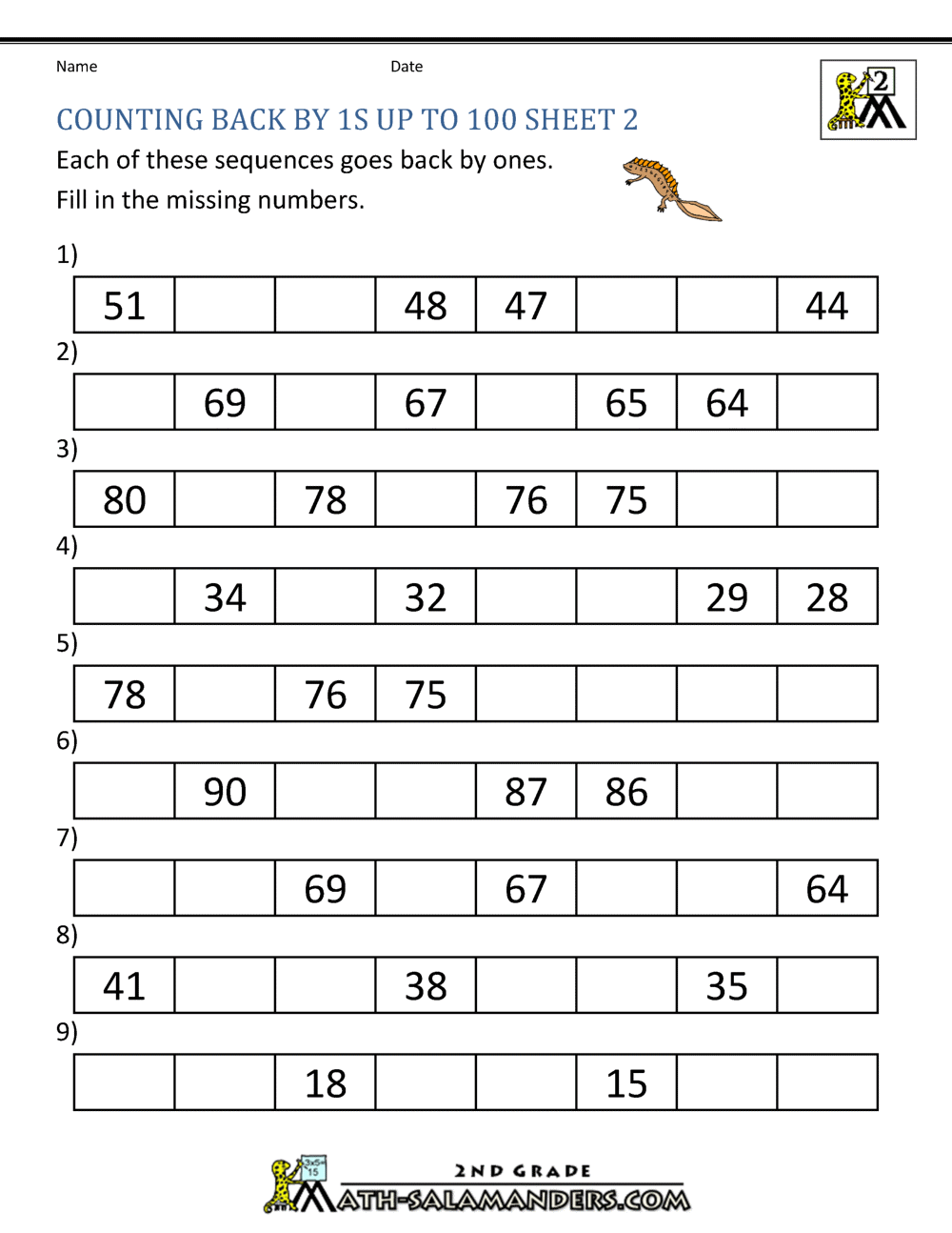 Backward Counting Made Easy Learn With Fun Worksheets