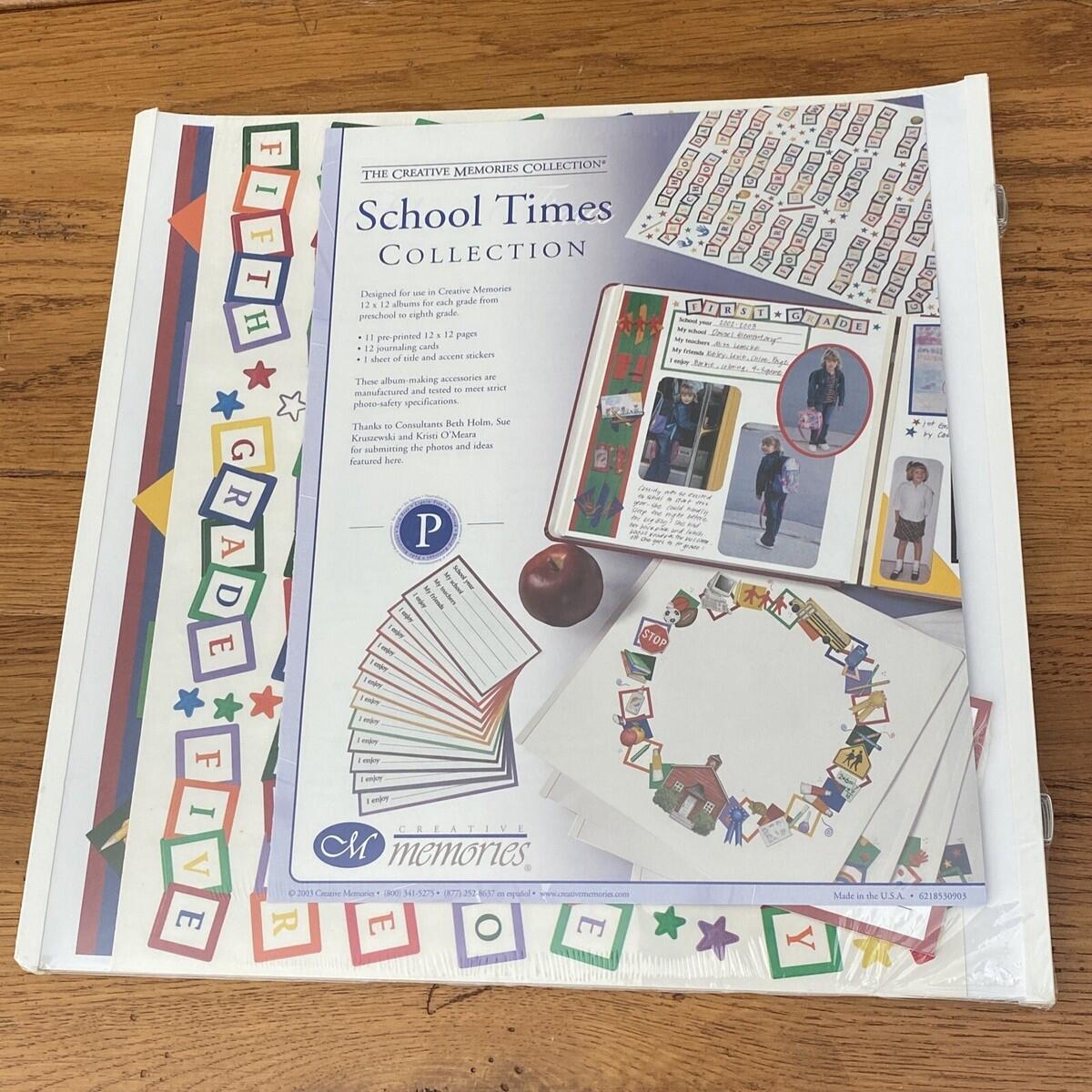 Creative Memories School Times Collection Pack 11 Pre Printed Pg Cards Stickers EBay Creative Memories School Times Collection Pack 11 Pre Printed Pg Cards Stickers EBay